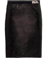 Prada Schmaler Rock - Schwarz