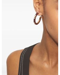Tory Burch - T Stripe Creolen - Lyst