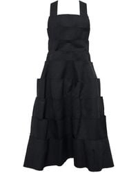 Comme des Garçons - Robe Mi-Longue À Design Superposé - Lyst