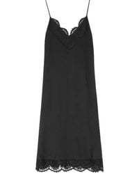 Vera Wang - Cadence Lace-Trim Midi Dress - Lyst