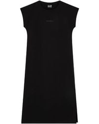 EA7 - Jurk Met Zijsplit En Logopatch - Lyst
