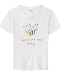 RE/DONE - 90s Baby Local Honey-print T-shirt - Lyst
