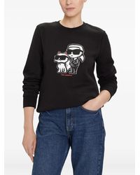 KARL LAGERFELD - Ikon Choupette Sweatshirt - Lyst