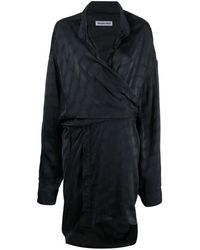 Balenciaga - Bb Monogram Wrap Dress - Lyst