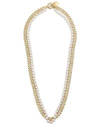 Sacai - Pearls Chain-link Necklace - Lyst