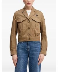Blauer - Clement Logo-Patch Flap-Pocket Cropped Jacket - Lyst