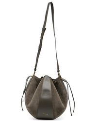 Coccinelle - Boom Panelled Suede Shoulder Bag - Lyst