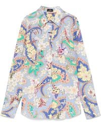 Etro - Hemd mit Blumen-Print - Lyst