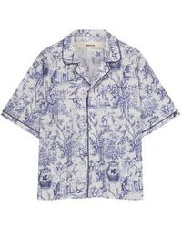 ROUGH - Chemise Imprimée À Manches Courtes - Lyst