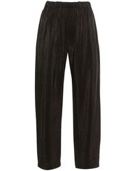 Lemaire - Silk Blend Tapered-leg Trousers - Lyst