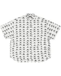Balenciaga - Monogram-Pattern Print Shirt - Lyst