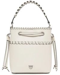 Pinko - Braided-Handle Bucket Bag - Lyst