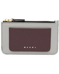 Marni - Portemonnee Van Saffiano Leer - Lyst