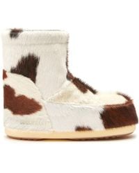 Moon Boot - Icon Low Cow-print Boots - Lyst
