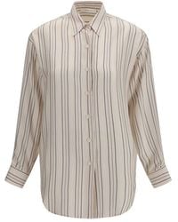 Umit Benan - Marghe Striped Shirt - Lyst