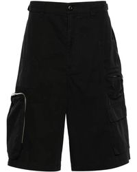 MM6 by Maison Martin Margiela - Mid-Rise Cotton Cargo Shorts - Lyst
