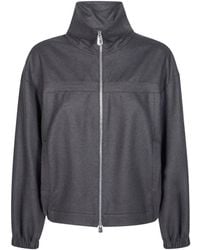 Pinko - High-Neck Bomber Jacket - Lyst