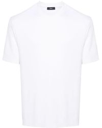 Herno - Round-Neck Cotton T-Shirt - Lyst