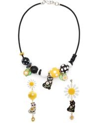 Amir Slama - Cat-Charm Necklace Earrings Set - Lyst