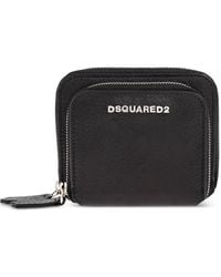 DSquared² - Logo-Plaque Zip Wallet - Lyst