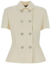 Versace - Double Wool Crêpe Jacket - Lyst