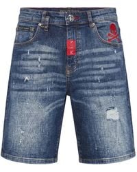 Philipp Plein - Denim Formentera Shorts Basics - Lyst