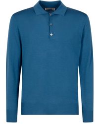Canali - Poloshirt mit Knopfleiste - Lyst