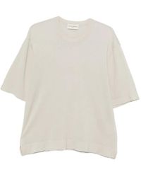 Officine Generale - Fine-Knit Crew-Neck T-Shirt - Lyst