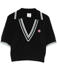 CASABLANCA - Fitted Viscose Polo - Lyst