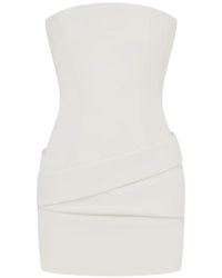 Alex Perry - Strapless Drape Mini Dress - Lyst