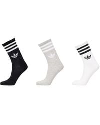 adidas - Lot De Trois Paires De Chaussettes À Bandes Signature - Lyst