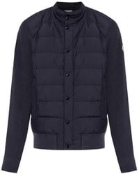 Moncler - High-Neck Quilted-Front Jacket - Lyst