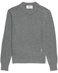 Ami Paris - Ami De Coeur Cashmere Sweater - Men's - Cashmere/wool - Lyst