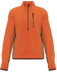 Moncler - Half-Zip Panelled Sweater - Lyst