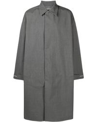 Descente Allterrain - Pointed-collar Coated Maxi Coat - Lyst