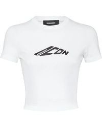 DSquared² - T-Shirt Icon Con Stampa - Lyst