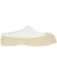 Marni - Leather Flat Mules - Lyst