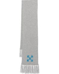 Off-White c/o Virgil Abloh - Arrows-Embroidered Wool Scarf - Lyst