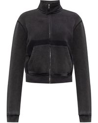 Alexander Wang - Veste En Coton À Coupe Crop - Lyst