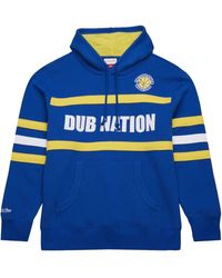 Mitchell & Ness - Felpa Golden State Warriors Con Cappuccio - Lyst