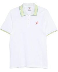 CASABLANCA - Textured Pique Polo For - Lyst