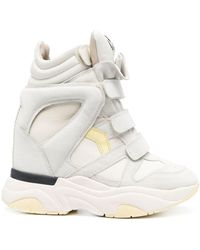 Isabel Marant - Balskee Leather Sneakers - Lyst