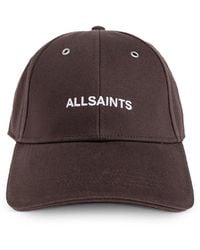 AllSaints - Theo Logo-Embroidered Baseball Cap - Lyst