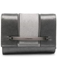 Calvin Klein - Leather Tri-fold Wallet - Lyst