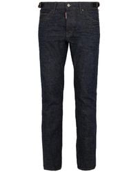 DSquared² - Katoenen Jeans Met Riemlussen - Lyst