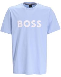 BOSS - Camiseta Tiburt 354 con logo estampado - Lyst