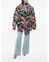 Maison Margiela - Floral-Print Double-Breasted Jacket - Lyst