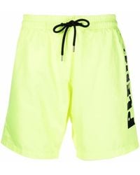 Philipp Plein - Logo-Print Drawstring-Waist Swim Shorts - Lyst