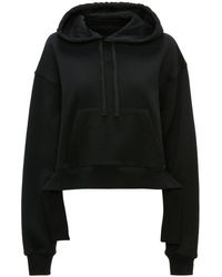 JW Anderson - Deconstructed Cropped Hoodie - Lyst