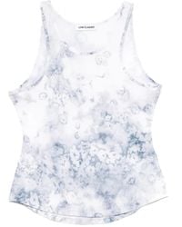 Low Classic - Top sin mangas con estampado floral - Lyst